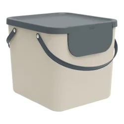 ROTHO Recyclingbox Albula 40lt 1034407422 Cappuccino 358x340x400mm