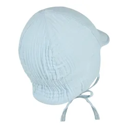 Musselin-Wendemütze mit Nacken- und UV-Schutz