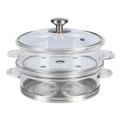 Glastopf mit Dampfgarer, 2,5 l