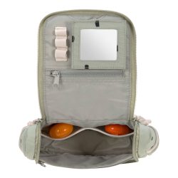LÄSSIG Mini Washbag, Happy Prints light olive