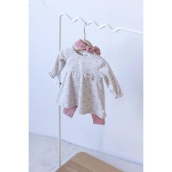 Kleid langarm Blumen Rüschen