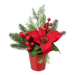 Kunstblumengesteck ?Weihnachtsstern?