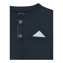 Henley-Shirt langarm 2in1