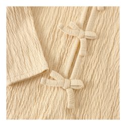 Krepp-Shirt langarm Schleifen