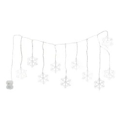 LED-Lichtervorhang ?Schneeflocken?, 95 cm