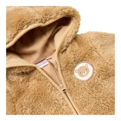 Plüschjacke Kapuze mit Ohren