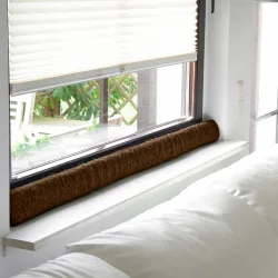 Fenster-Zugluftstopper, Größe: 2, braun