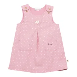 2-tlg. Set Webkleid mit Shirt Punkte