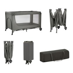 Kinderkraft, Kinderkraft Reisebett 2in1 JOY 2 Dark Grey