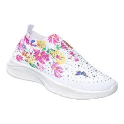 wonderwalk Damen-Flexi-Sneaker ?Glitzerblüte?, Größe: 39