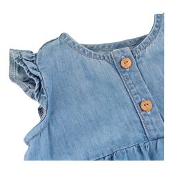 Kleid mit Flügelarm Denimoptik