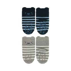 2er-Pack ABS-Krabbelsocken Bär