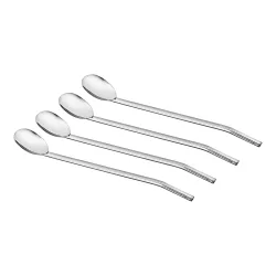 Trinkhalm-Löffel, 4 Stück