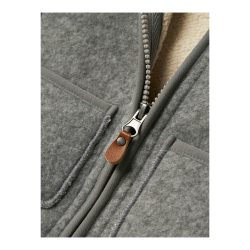 Jacke mit Kapuze Wollwalk-Optik Teddyfell