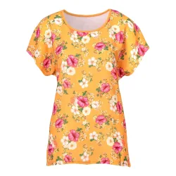 Blusenshirt ?Blütenzauber?, Größe: XXL, orange