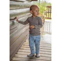 Henley-Shirt langarm Wolle/Seide