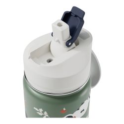 2 in 1 Trinkflasche mit Strohhalm 300ml + Snackbox 120ml