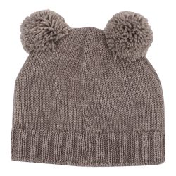 Winter-Strickmütze mit Bommel