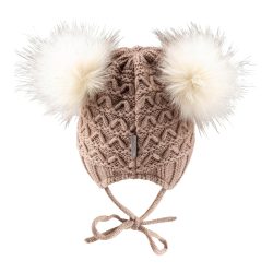 Winter-Strickmütze Bommel