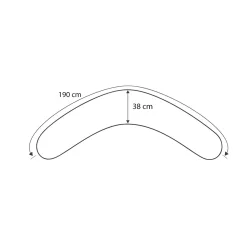 Stillkissen ohne Bezug 190 cm