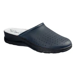 wonderwalk Pantolette mit Leder für Damen, Größe: 41, blau