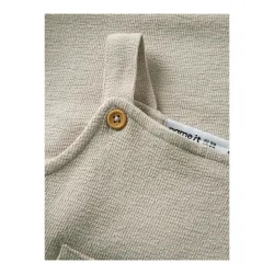 Sweat-Latzhose mit Bauchtasche Struktur