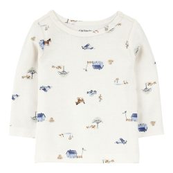 2-tlg. Set Latzhose und Shirt Farm Waffelpiqué