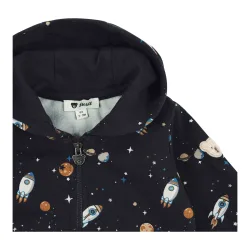 Sweatjacke mit Kapuze Weltall