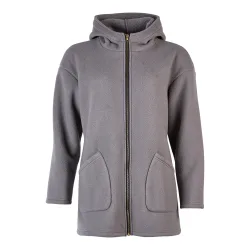 Kapuzen-Fleecejacke ?Florine?, Größe: S, grau