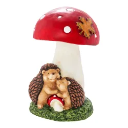 Dekofigur ?Pilz mit Igelfreunde?