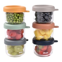 6er-Set Portionsbehälter aus Glas 150 ml