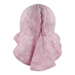 Schirmmütze mit Nackenschutz Blumen