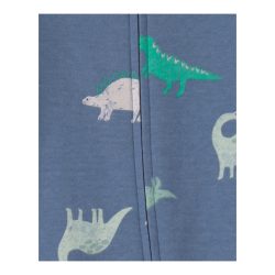 Schlafoverall mit Fuß Dinos