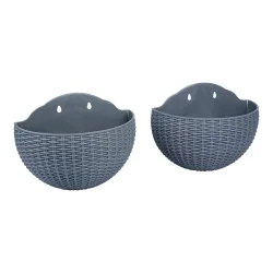 Hängetopf ?Rattanoptik?, 2 Stück