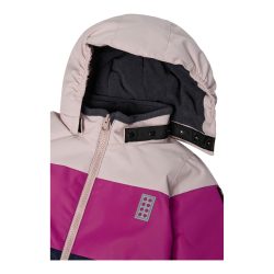 Winterjacke mit abnehmbarer Kapuze LWJER Colorblock