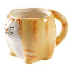 Teetasse ?Katze?, 200 ml, orange