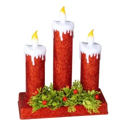 Glitter-Kerzen-Trio