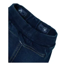 Jogging-Jeansshorts mit Tasche