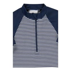 Badeshirt langarm mit UV-Schutz Ringel Hai
