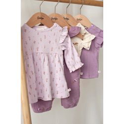 Ajour-Kleid langarm Blumen Rüschen