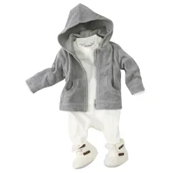 Nickijacke mit Kapuze
