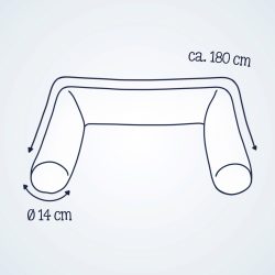 Bettschlange Nordic 180 cm