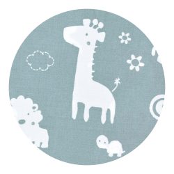 ALVI Krabbeldecke 100x135 cm Zootiere puderblau