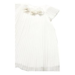Plissee-Kleid Flügelarm Blumen