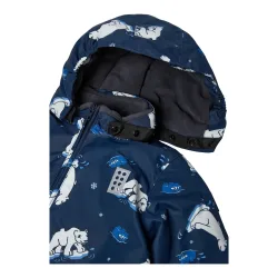 Schneeoverall mit abnehmbarer Kapuze LWJeri Eisbären