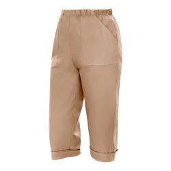 Capri-Hose, Größe: S, beige