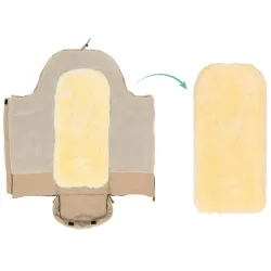 Lammfell-Fußsack Inari für Kinderwagen, Buggy