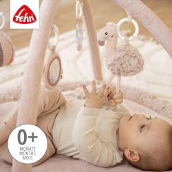 Fehn Spielbogen »Lazy, Crazy & Pink, Flamingo, 3-D-Activity-Decke«, mit 5 abnehmbaren Spielzeugen