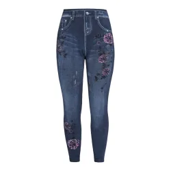 Wärme-Leggings ?Jeans-Flower?, Größe: S