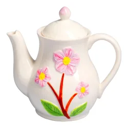 Porzellan-Kaffeekanne ?Blumen?, 850 ml